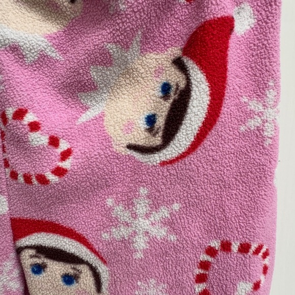 Elf on the Shelf 3T Pink Girls Fleece Pajama Pants - Picture 2 of 3